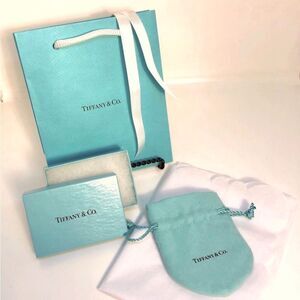 Tiffany & Co gift wrap‎ bundle Bag, box, pouch, ribbon and tissue paper.